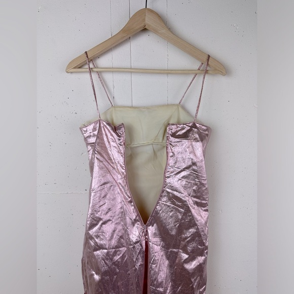 Vintage Pink Metallic Lamé Disco Mermaid Barbie Dress - Picture 4 of 6